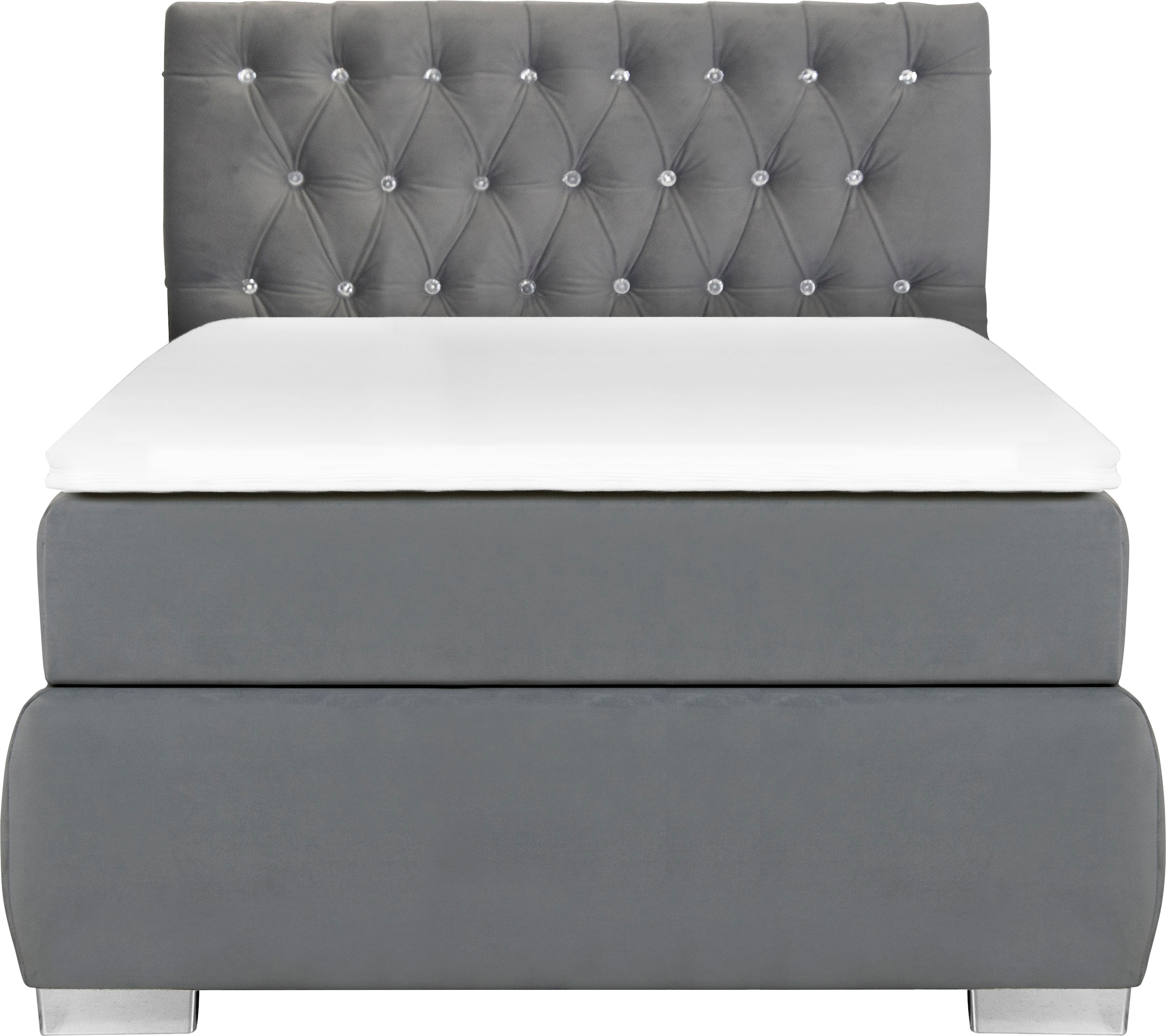 Leonique Boxspringbett »Rumba« Taschenfederkern-Matratze in Härtegrad 3, in 4 Breiten, incl. Topper