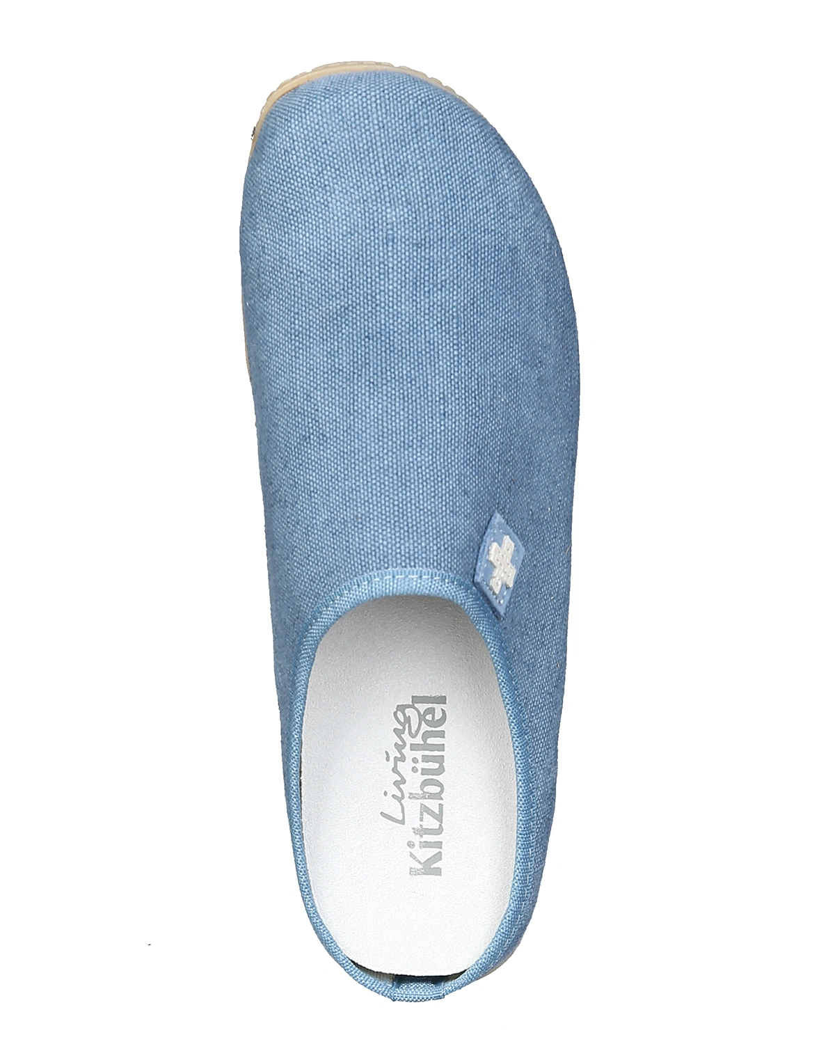 Pantoffeln SCHWEIZER KREUZ in jeans