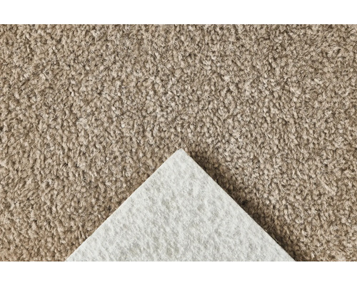 Velours tapijt Ines cappuccino 400 cm breed (per meter verkocht)