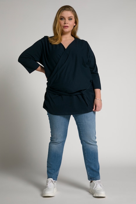 Bellieva-Wickelshirt, Skin to Skin, Rundhals, GOTS