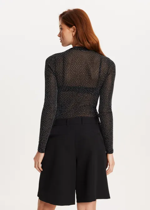 Glitter body zwart (ZWART)