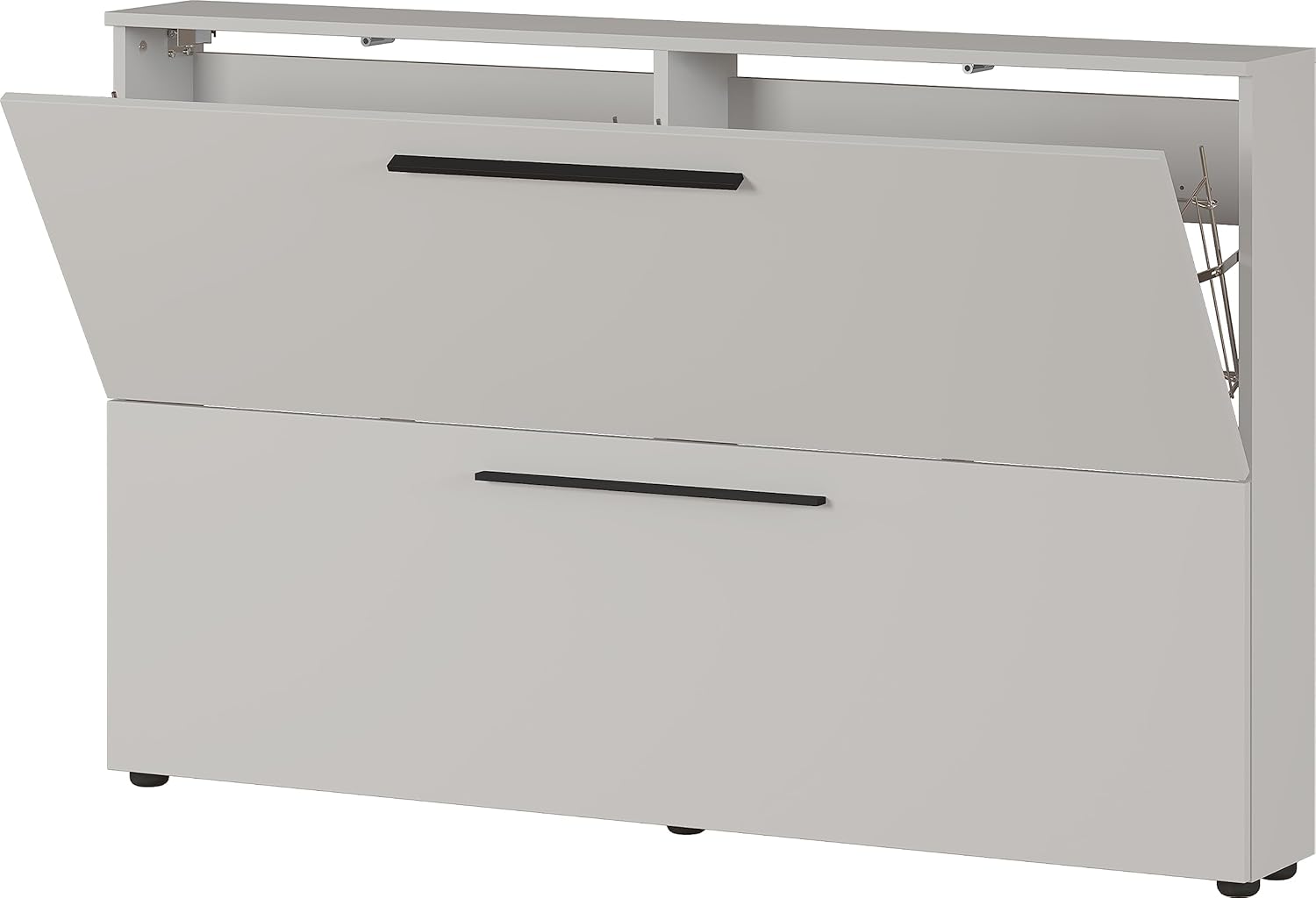 Germania Schuhschrank 2576-572 GW-Utah, in Kaschmir, mit Platz für 12 Paar Schuhe, geringe Tiefe, ideal für schmale Flure, 140 x 85 x 19 cm (BxHxT)