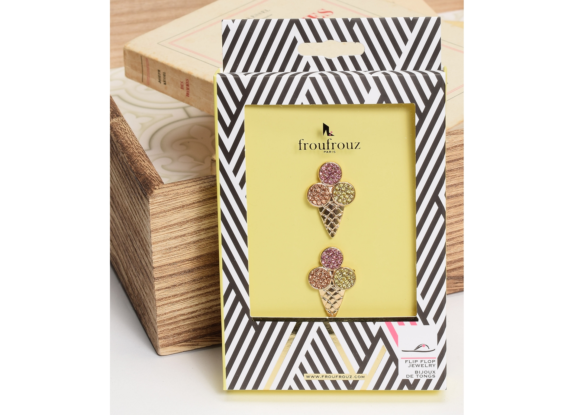 Bijou glace multicolore