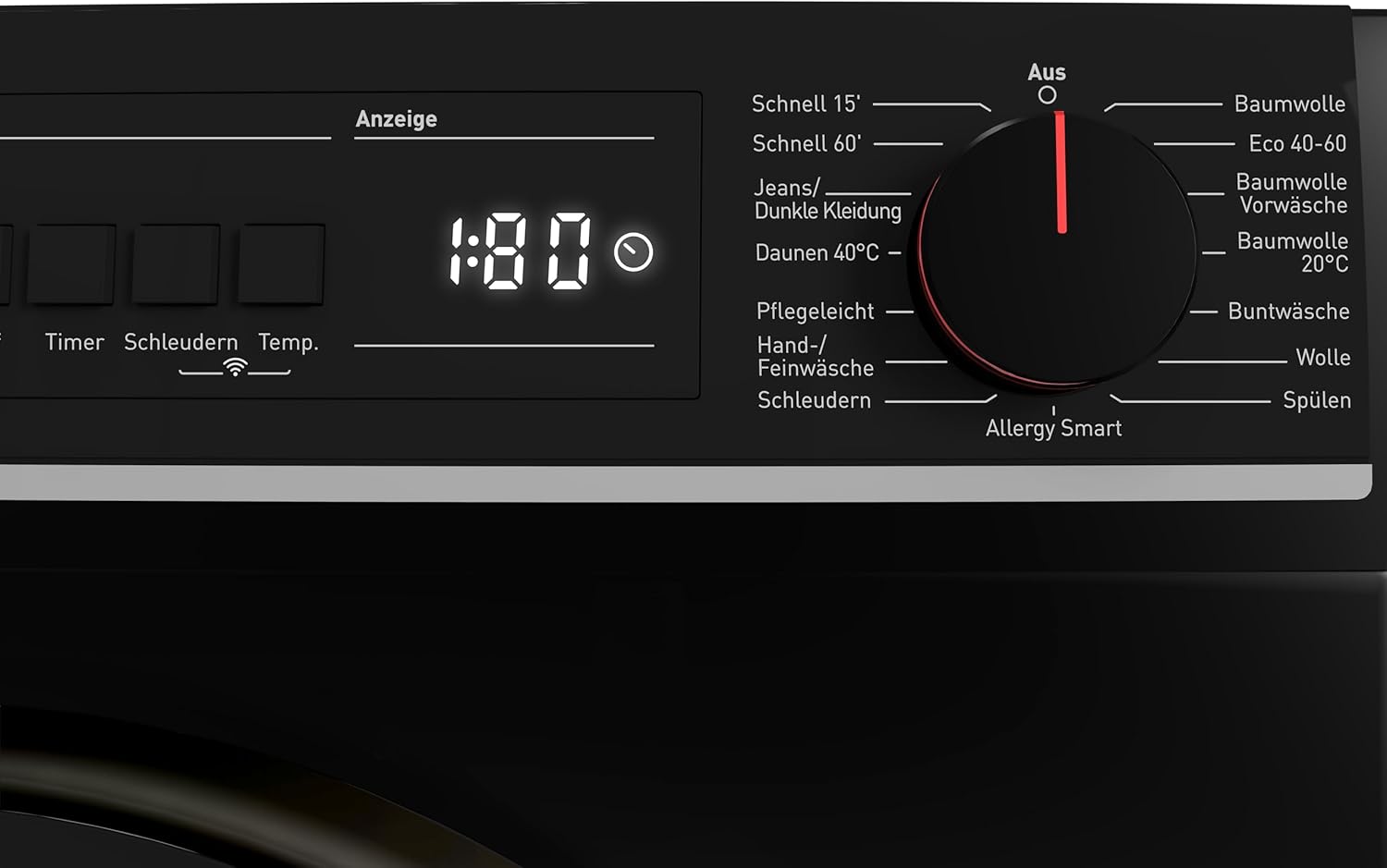 SHARP ES-PRO014BA-DE Waschmaschine Frontlader, 10kg, 1400U/min, Smarte Bedienung durch Veezy App, Dampffunktion, Inverter, 15 Programme, AquaStop, Schwarz