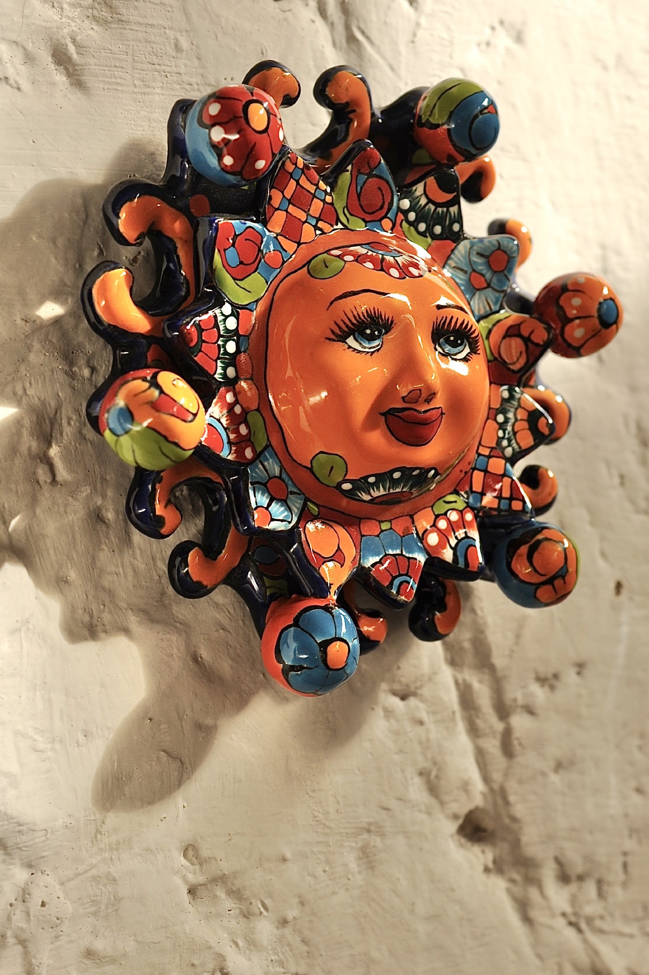 Keramik-Wandschmuck 'Esperas', multicolor, Ø 20 cm, L 5 cm günstig bestellen
