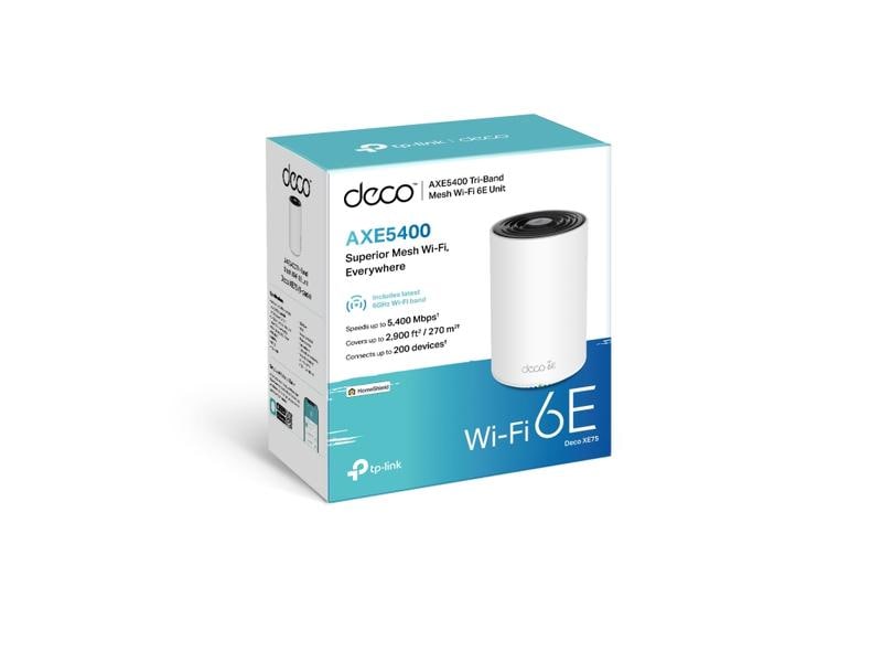 TP-Link Mesh-System Deco XE75 Home Einzeladapter AXE5400 Tri-Band Mesh Wi-Fi 6E System