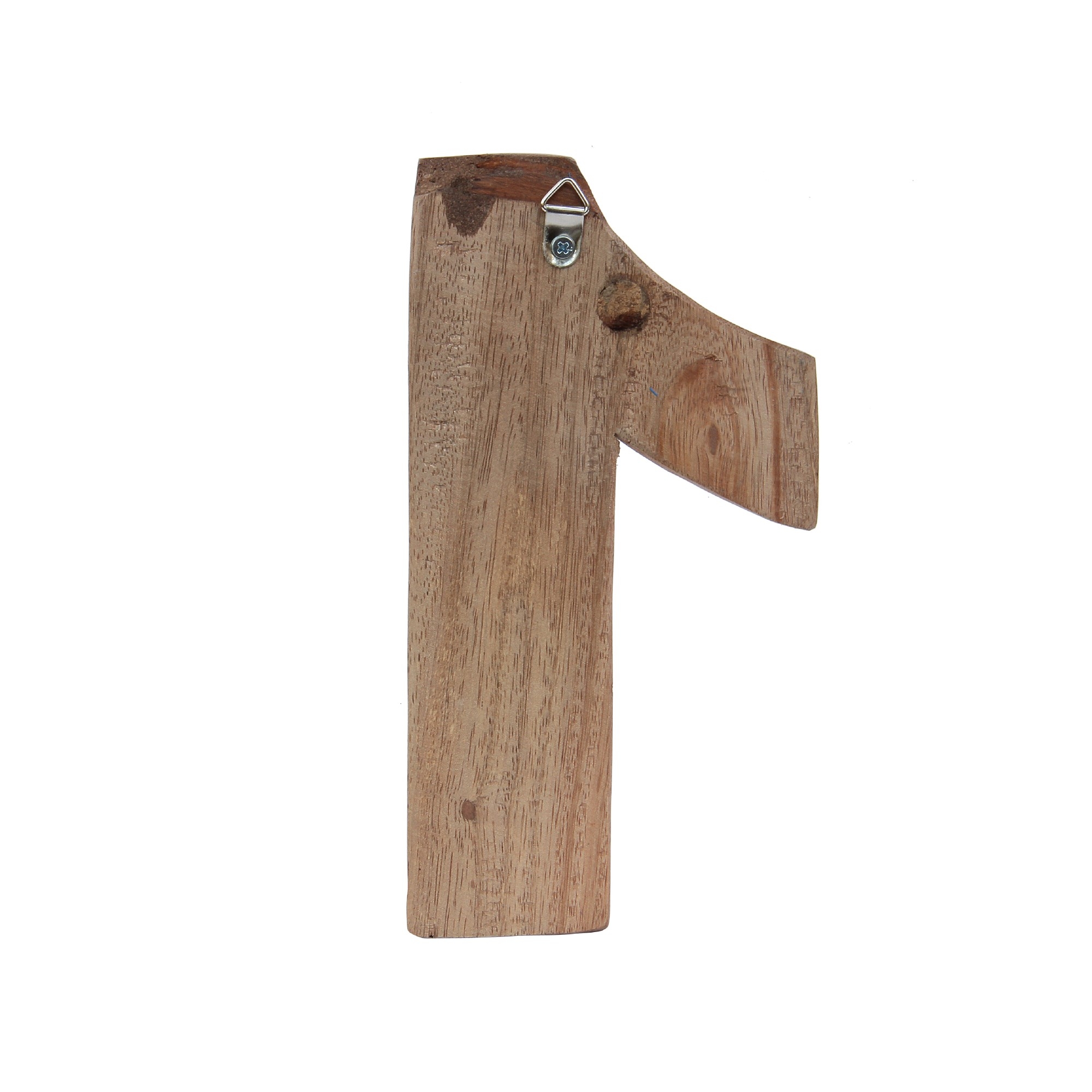 Holzziffer '1', multicolor, T 2,5 cm, B 13 cm, H 19 cm von fischer's lagerhaus