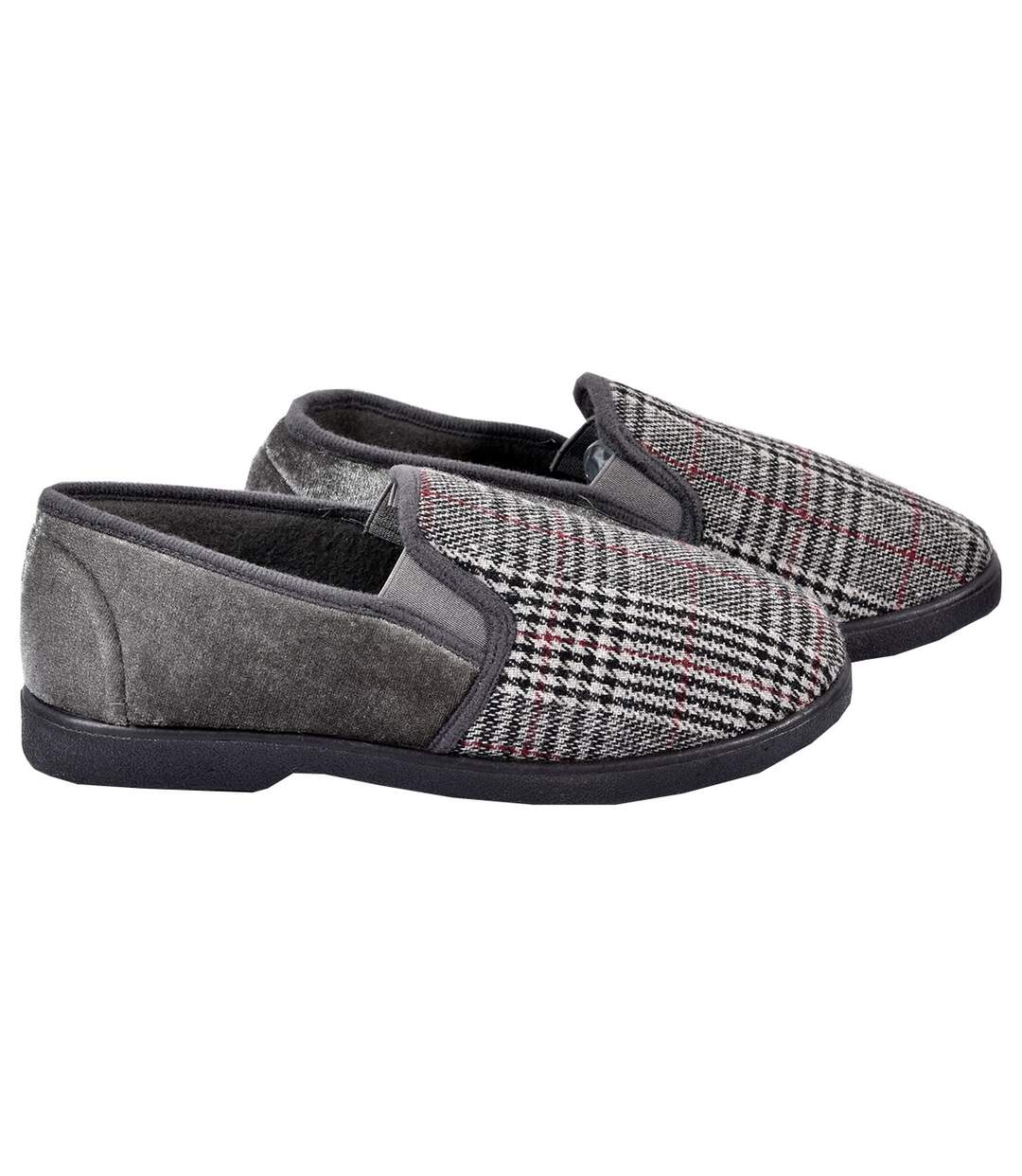 CHARENTAISE Homme Pantoufle PREMIUM H8XE01 GRIS