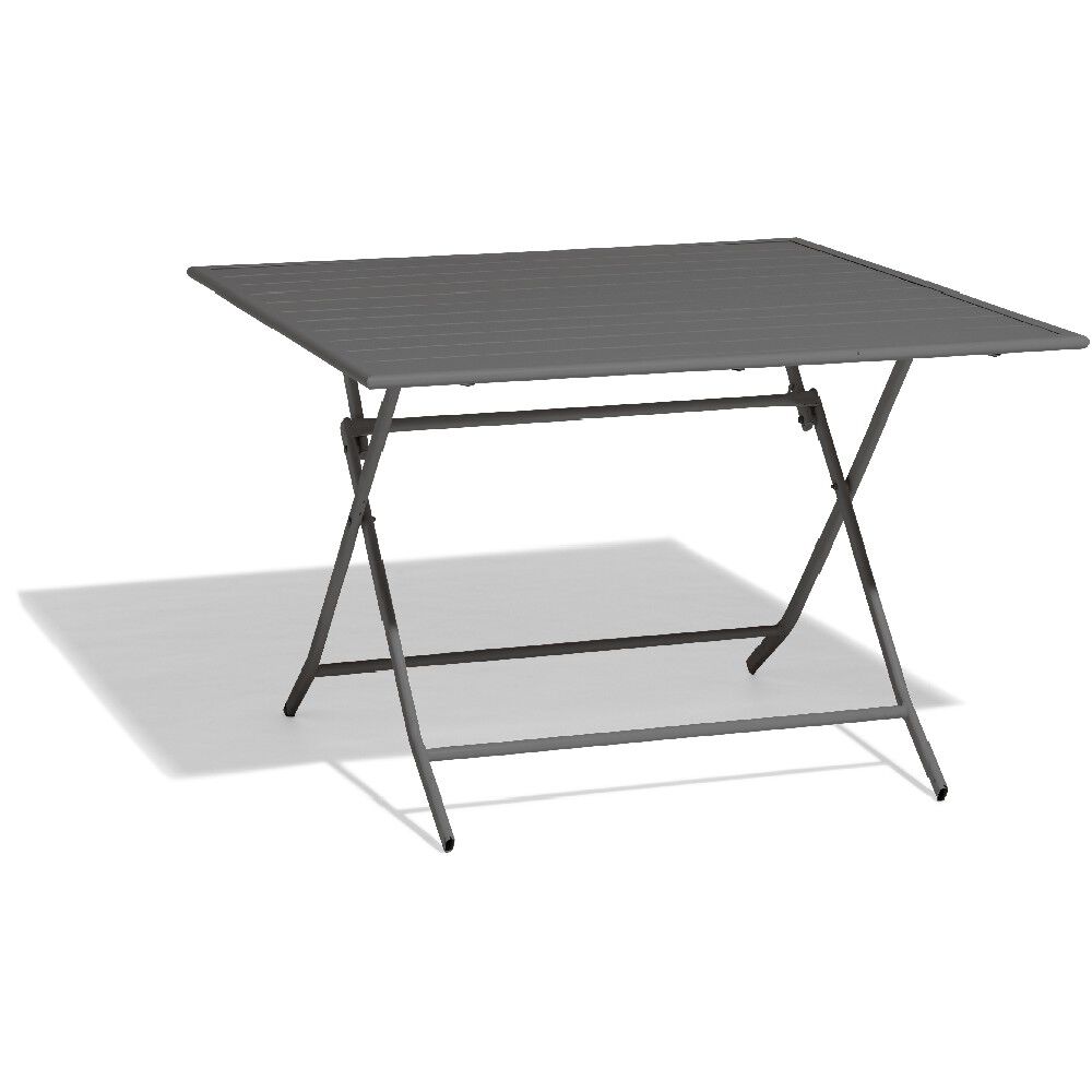 Table pliante à lattes Scotland 4 personnes gris anthracite