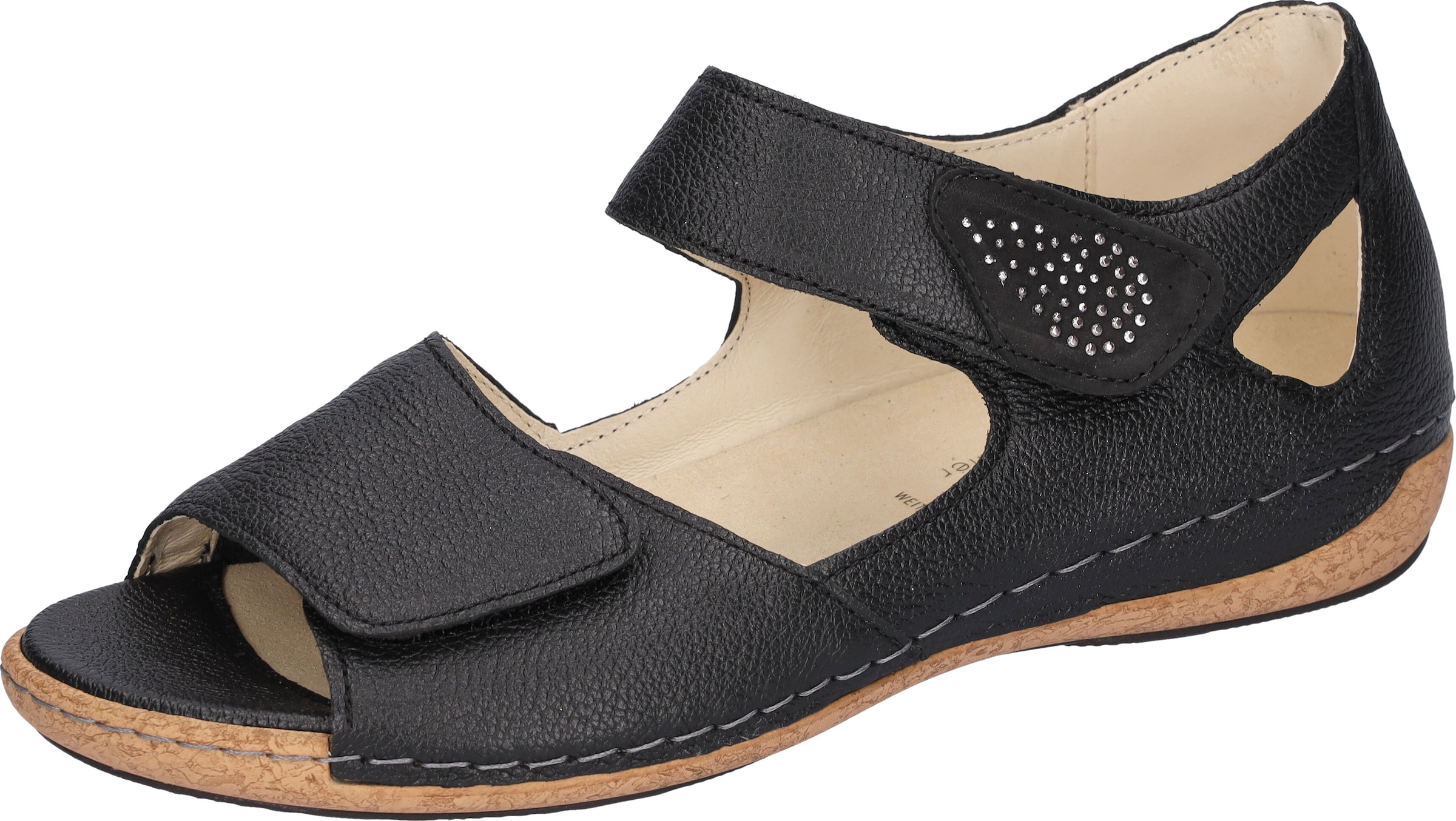 Waldläufer Sandale »Heliett«  , Sommerschuh, Sandalette, Keilabsatz, mit Orthotritt, H-Weite