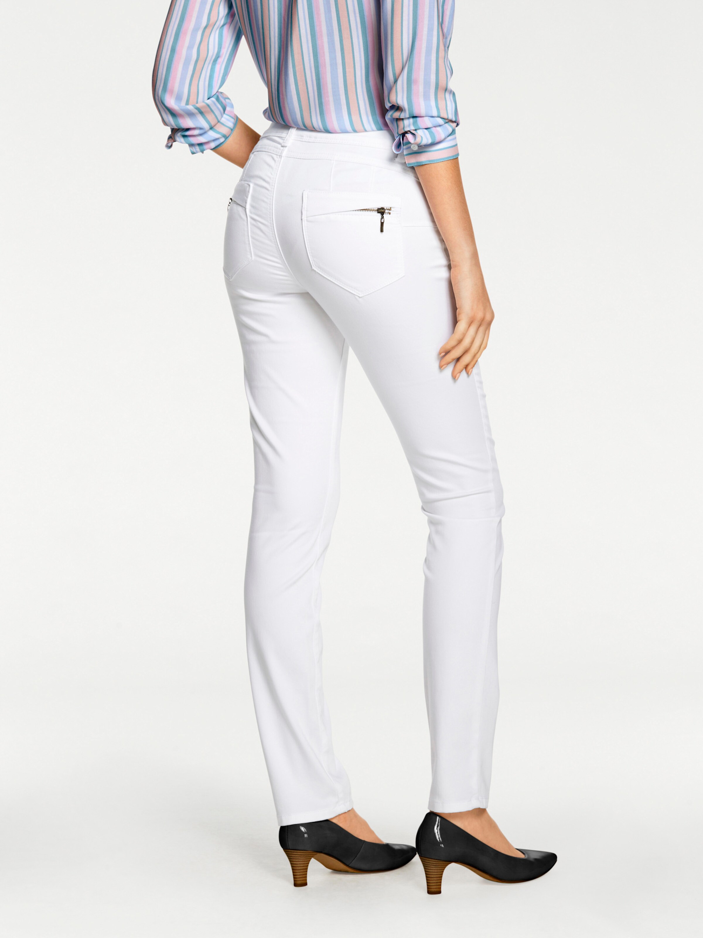 heine Bauchweg-Jeans in weiß