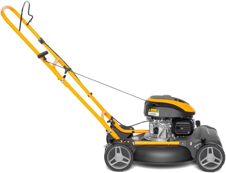 STIGA Multiclip 47 – Mulch-Rasenmäher ohne Antrieb, 45 cm Schnittbreite, 123-cm³-Benzinmotor, klappbarer Griff, 5 Schnitthöhen