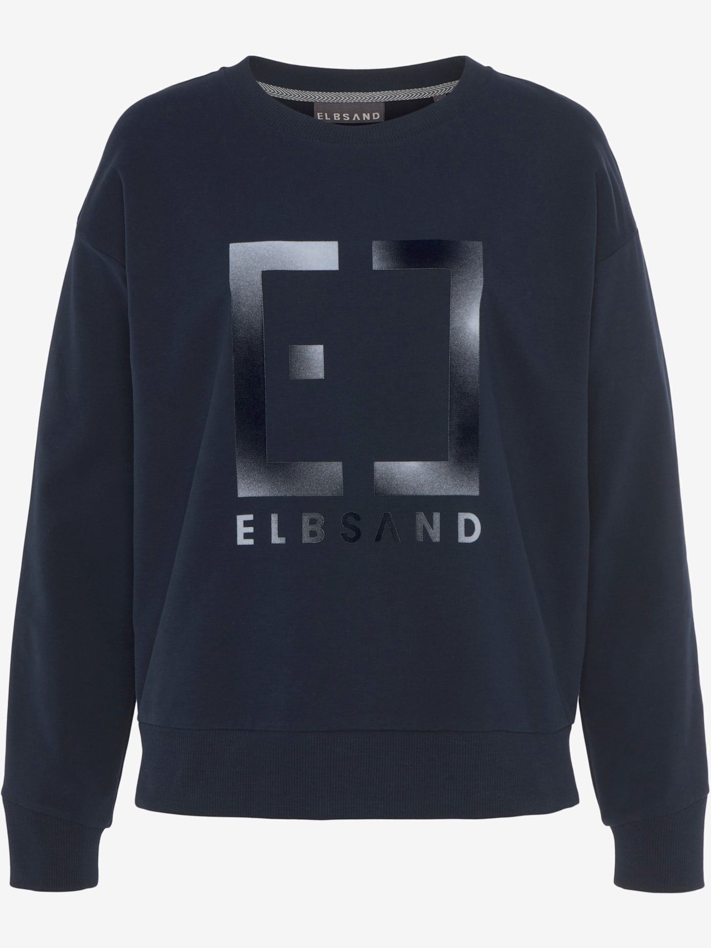 Sweat-shirt encolure ronde avec bords-côtes