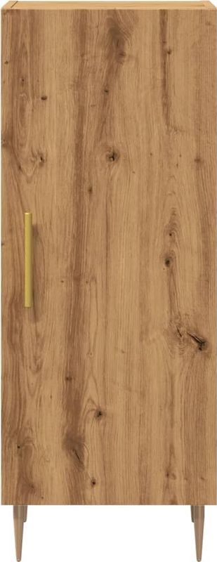 vidaXL - Dressoir - Hout - Eikenkleurig - 34,5x34x90 cm