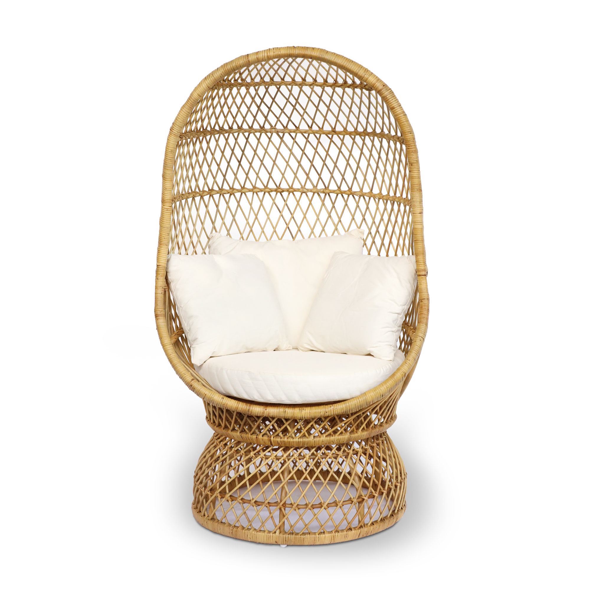 Rattansessel 'Hanstedt', natur, H 150 cm, B 89 cm, L 82 cm von fischer's lagerhaus