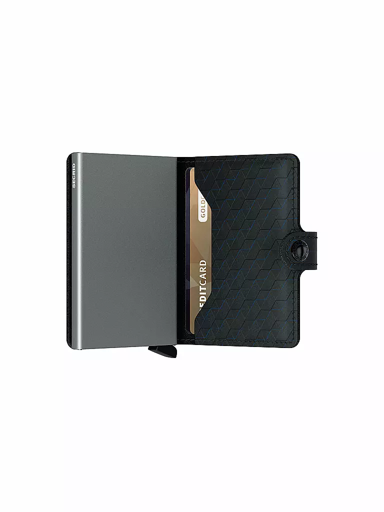 SECRID Geldbörse - Miniwallet Optical Mini Black Titanium schwarz