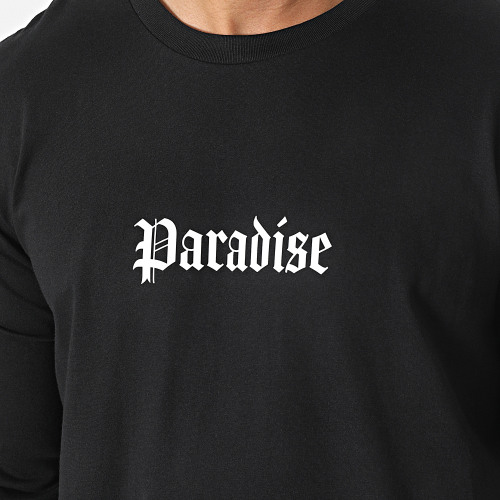 Tee Shirt Manches Longues Paradise III Noir