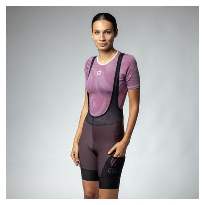 Cuissard à Bretelles Femme Alé Stones Cargo Bordeaux