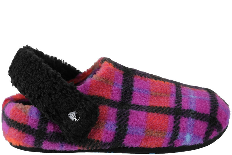 CROCS CLASSIC COZZZY PLAID HJEMMESKO I TERNET TEKSTIL