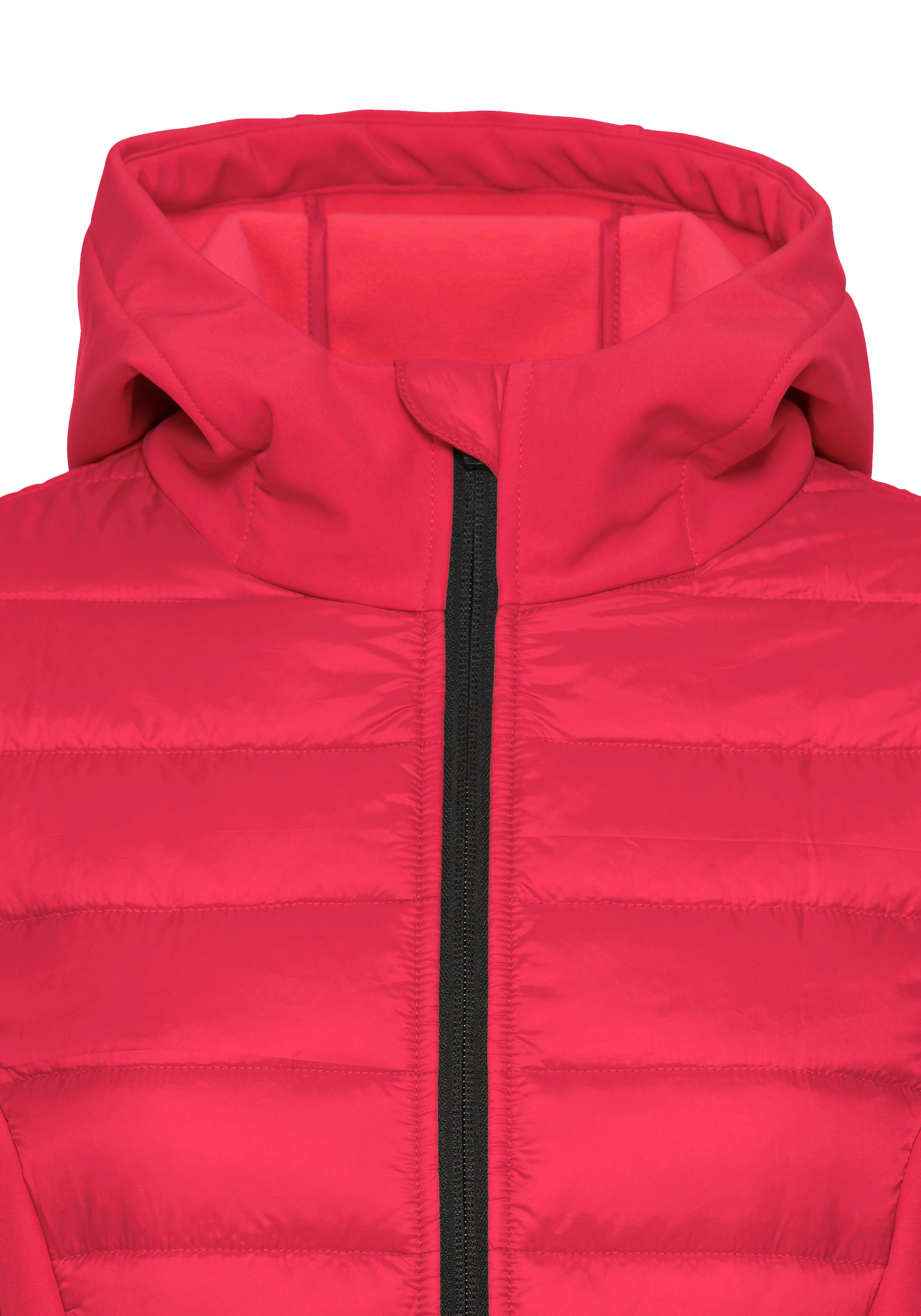 Vivance active Steppjacke mit Kapuze mit Ärmeln und Einsätzen aus Softshell-Material