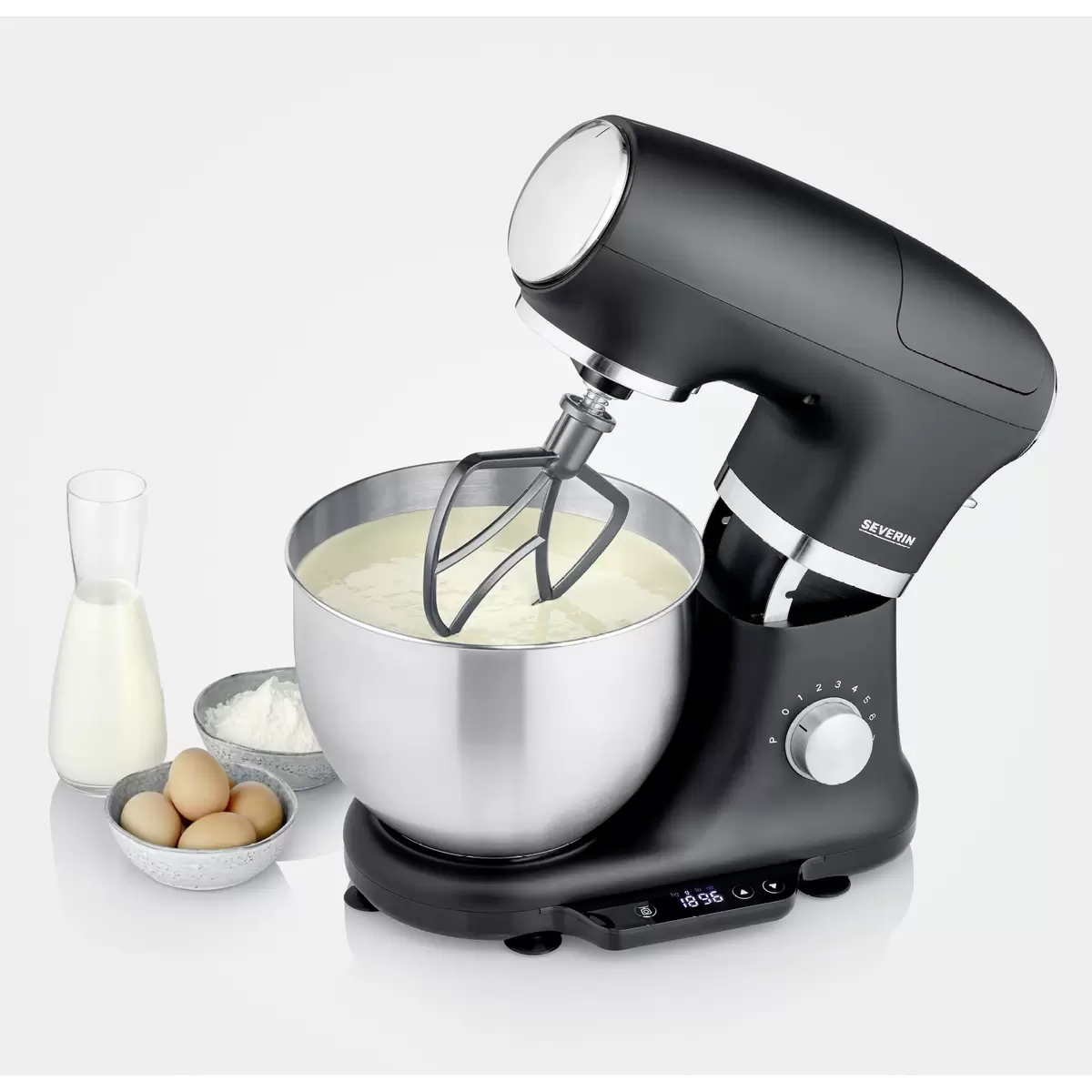 Küchenmaschine Severin KM3898 schwarz,silber