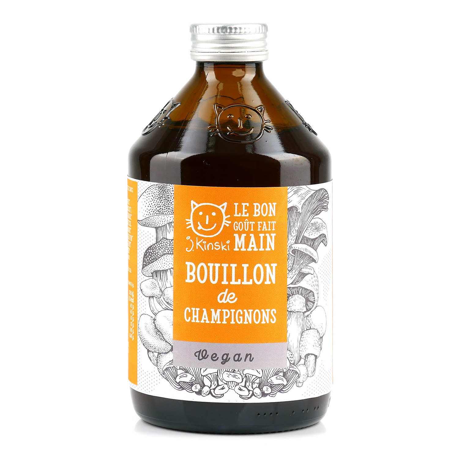 Bouillon de champignons et légumes bio - Vegan