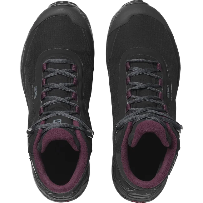 SHELTER WATERPROOF  Winterschuhe Damen Black/Ebony/WineTasting