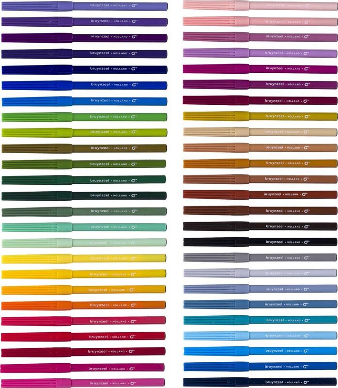 Bruynzeel Viltstiften set | 50 kleuren