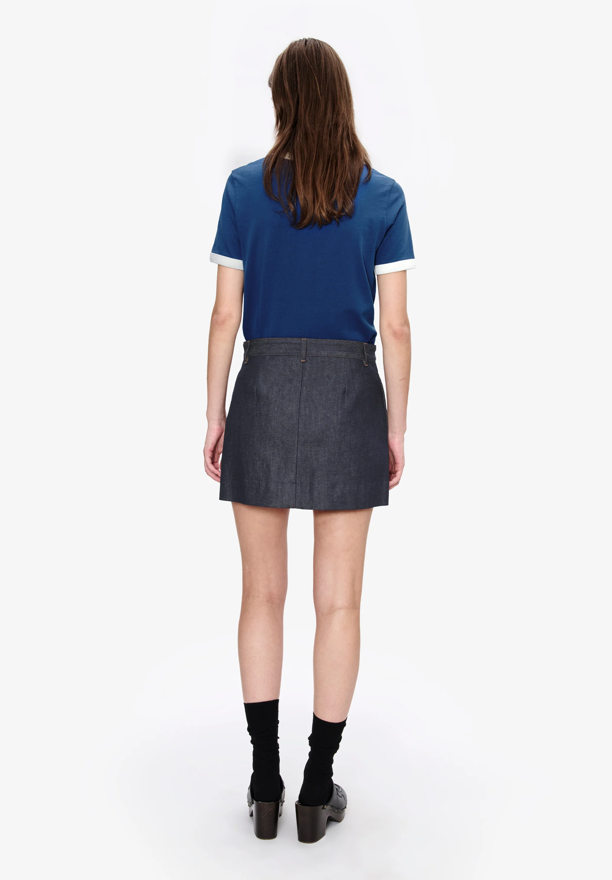 Mini-Jupe plissée - Indigo