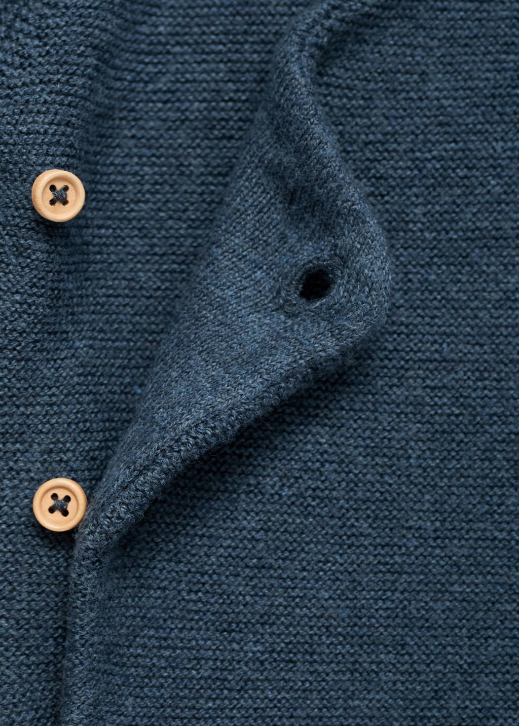 Mango Kids cardigan donkerblauw gebreid