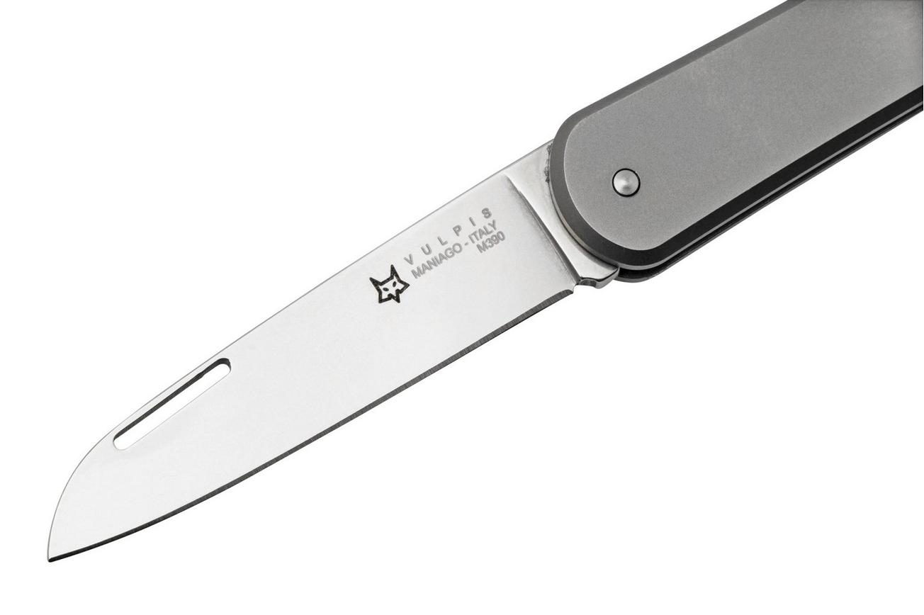 FOX Vulpis FX-VP130TI, M390, Sandblasted Titanium, zakmes
