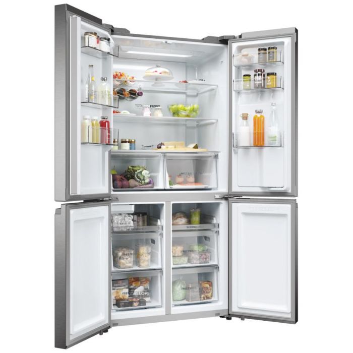 Haier Side-by-Side Multi Door CUBE 90 SERIE 5 HCR5919EHMP Platinum Inox - Interner Wassertank