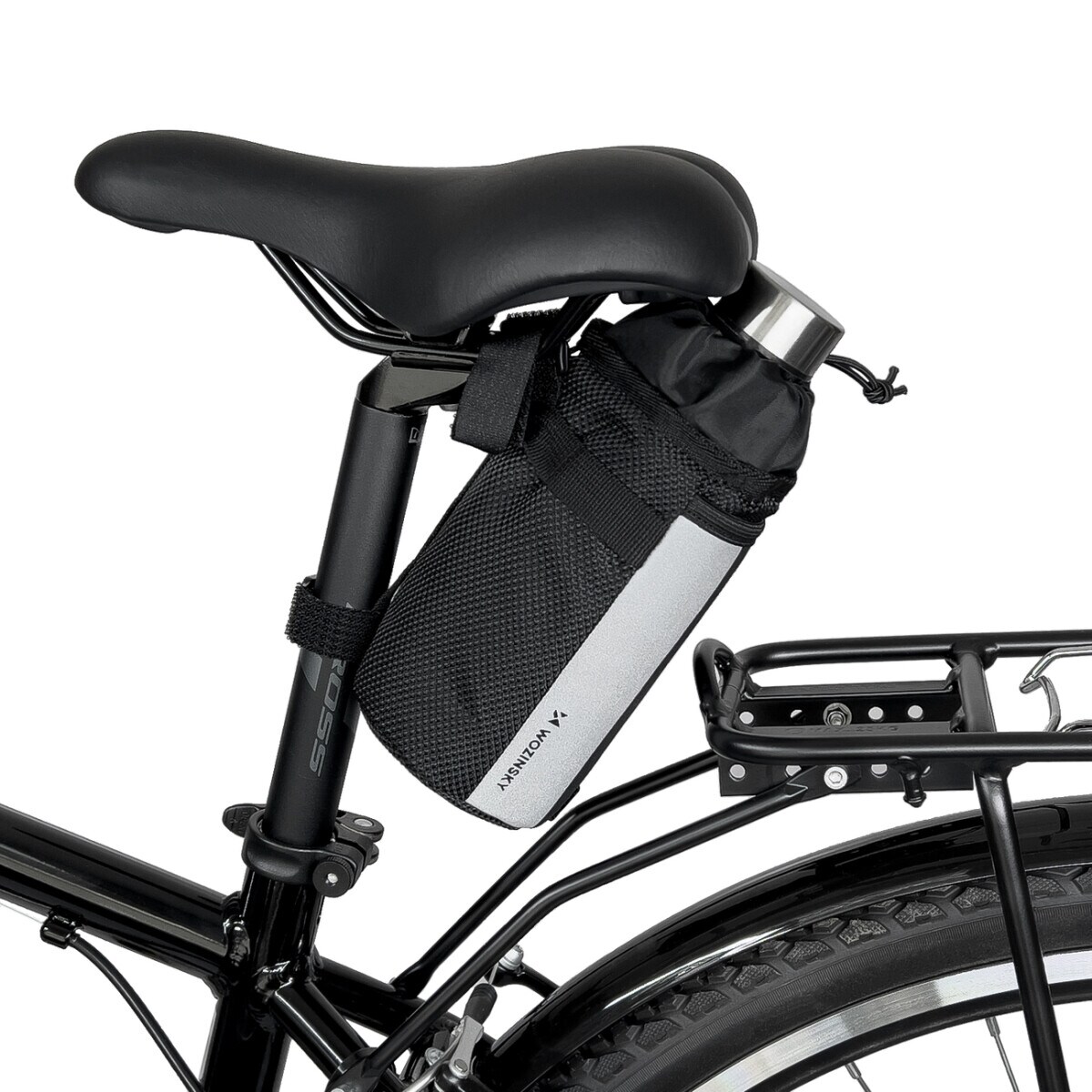 Thermo-Flaschentasche für Fahrrad oder Roller 1l schwarz