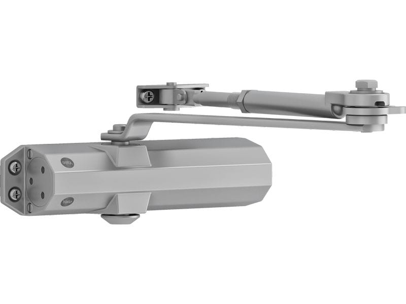 Yale Türschliesser mit Feststellarm, Serie 4500 Silber Feststell-Türschliesser