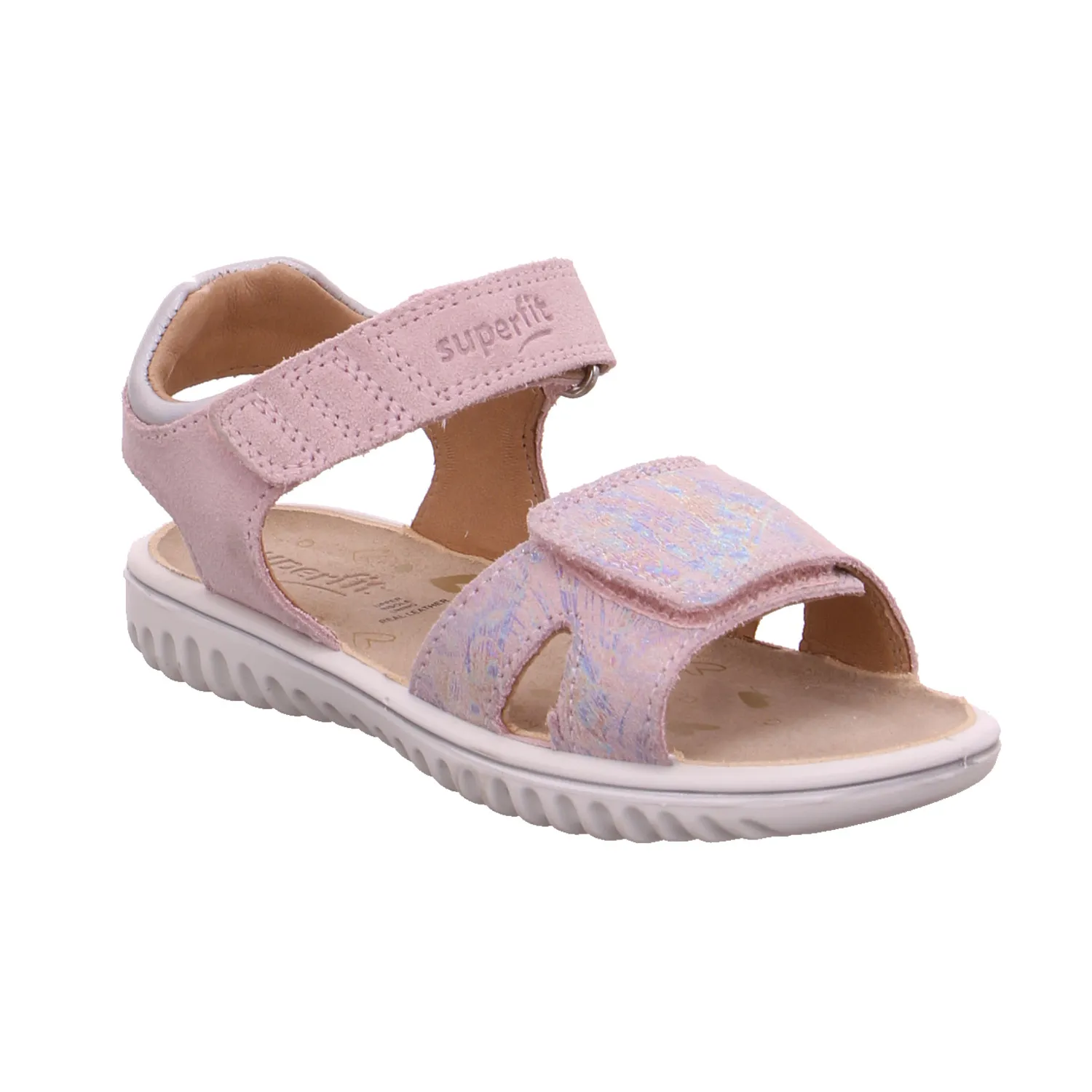 SUPERFIT Kleinkinder-Sandale Rosa Leder  Mädchentraum