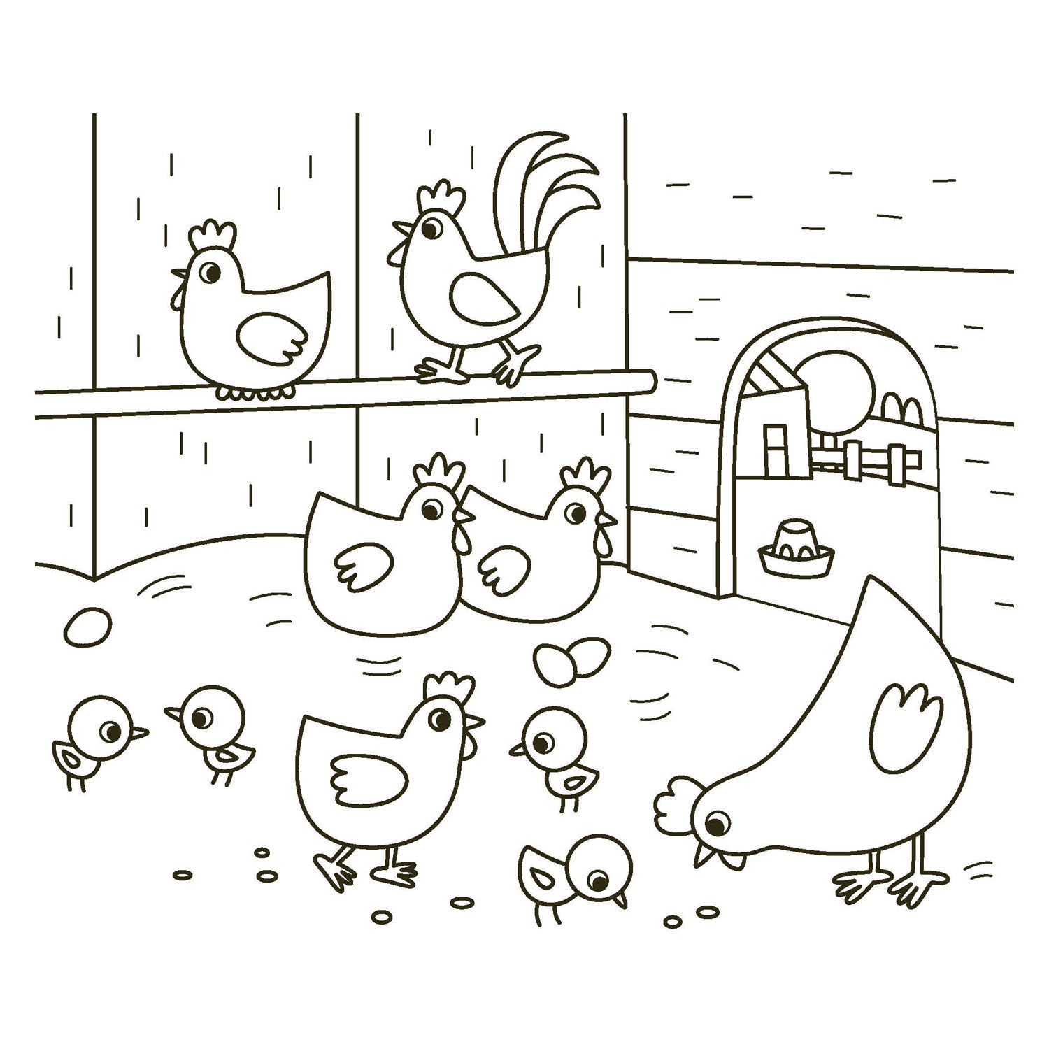Happy Coloring - De Dieren van de Boerderij