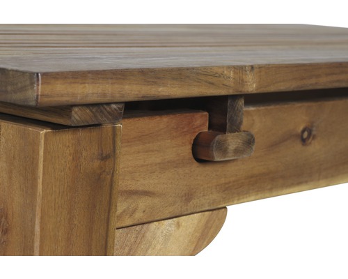 Uitschuifbare tafel Falun Siena Garden acacia 150/200x100x74 cm bruin