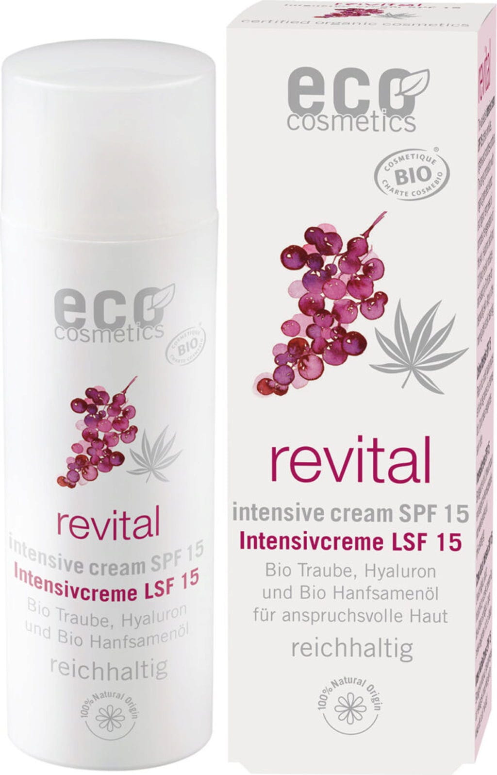 eco cosmetics  revital Intensivcreme LSF 15, 50 ml
