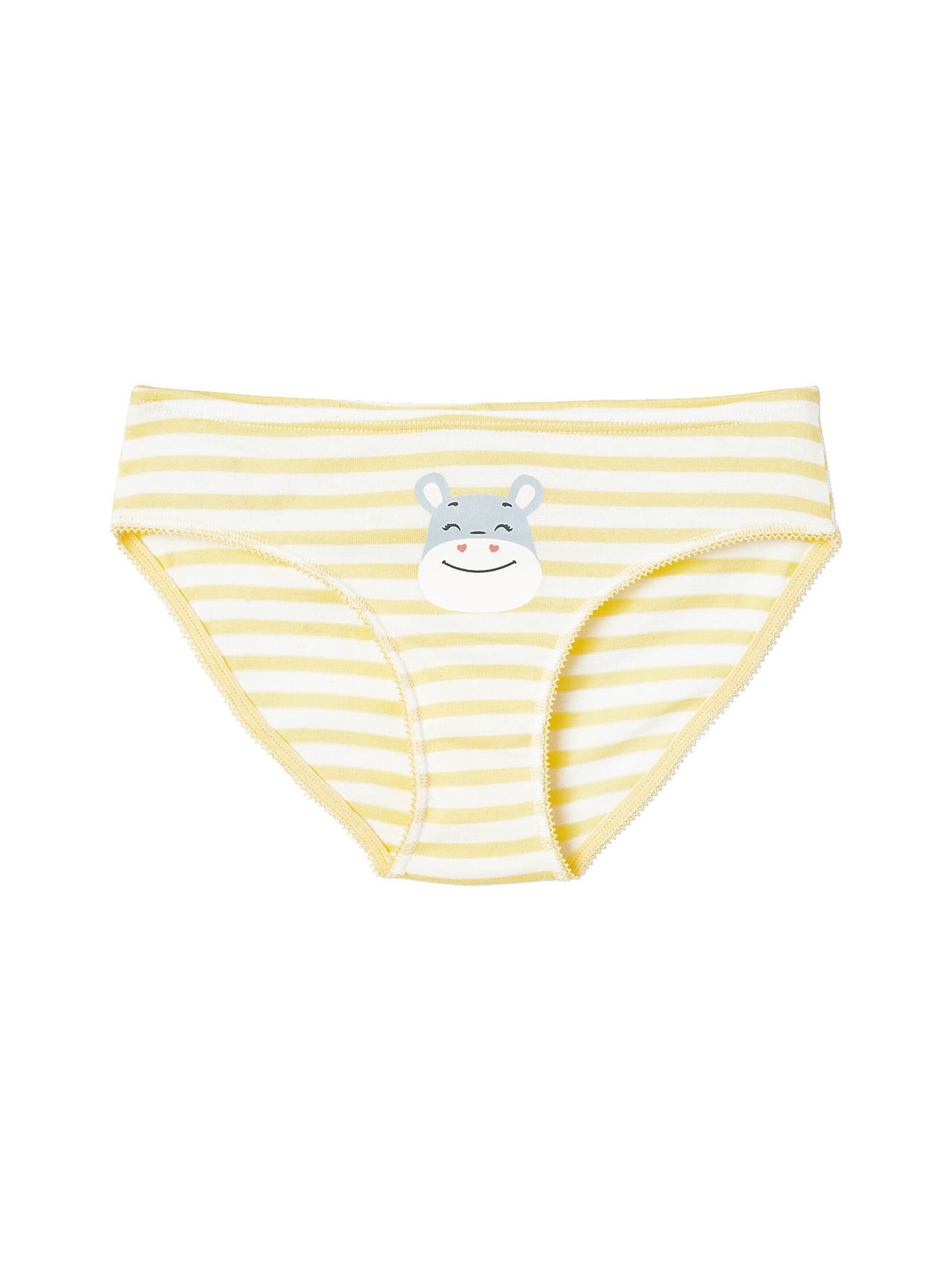 Vertbaudet 7er-Pack Mädchen Slips mit Tiermotiven weiß