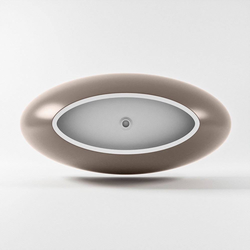 Mondiaz Float vrijstaand bad 170x80cm kleur smoke