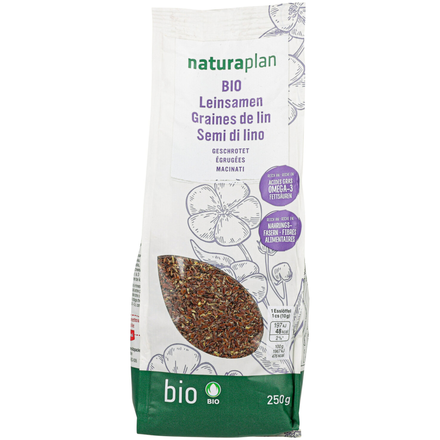 Naturaplan Bio Leinsamen geschrotet