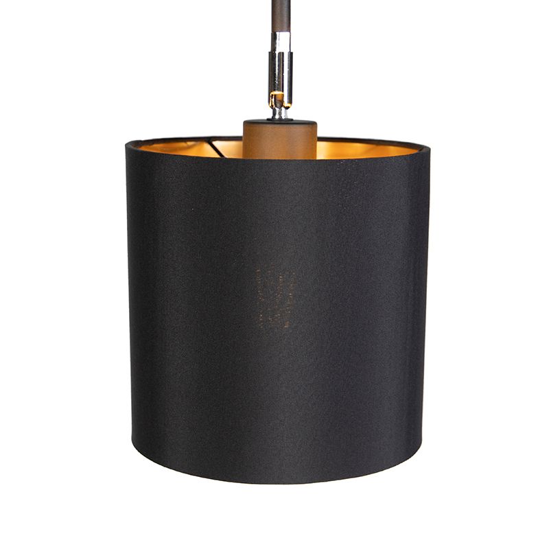 Smart vloerlamp zwart incl. wifi A60 lichtbron - Lofty