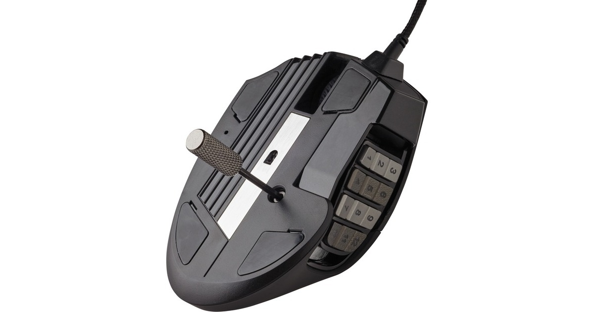 CorsairScimitar RGB ELITE gaming muis  (Zwart, 18.000 dpi, RGB leds)