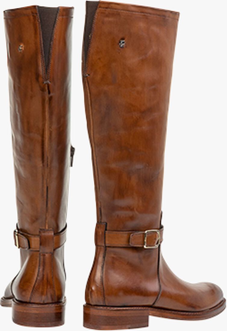 FLORIS VAN BOMMEL cognac floris van bommel hoge laarzen swf-80050