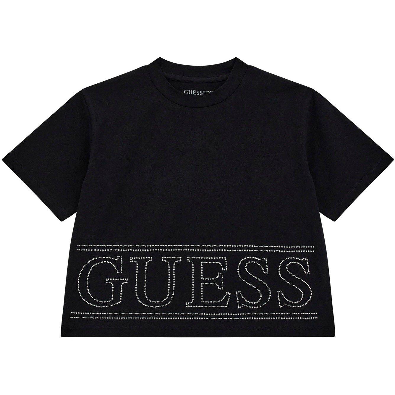 Guess Short Sleeve Crop T Shirt Juniors