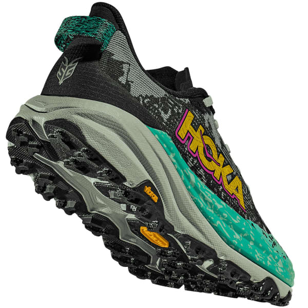 Chaussure trail HOKA ONE ONE SPEEDGOAT 6 W BLACK / ALOE VERA