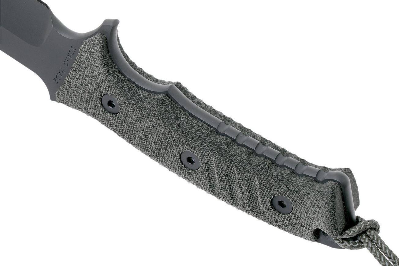 Chris Reeve Pacific Black PAC-1000 survivalmes, non serrated
