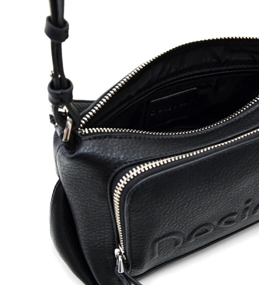 Bolsa Desigual Half Logo Urus, preta
