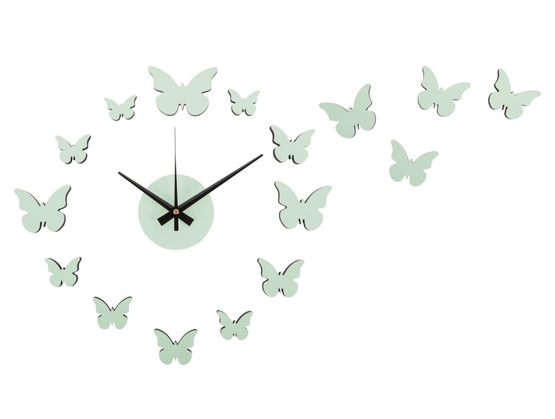 Wall Clock DIY Butterfly KA6000LP Soft pink