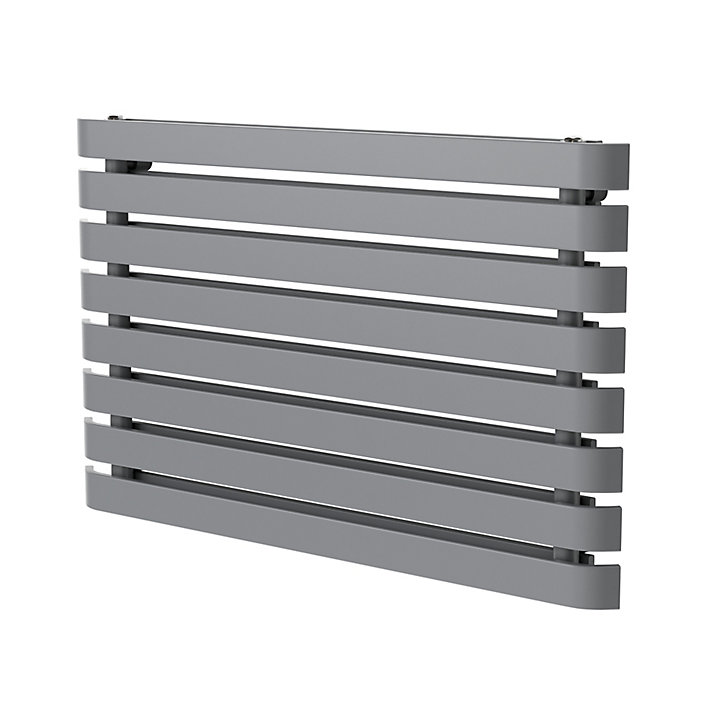 Radiateur eau chaude GoodHome Wilsona Horizontal Gris 900 W